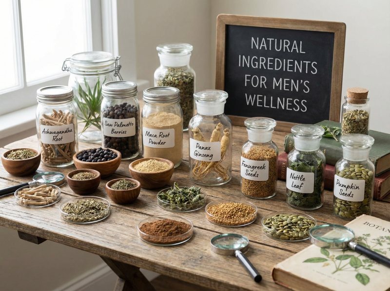 Natural components for men's wellness